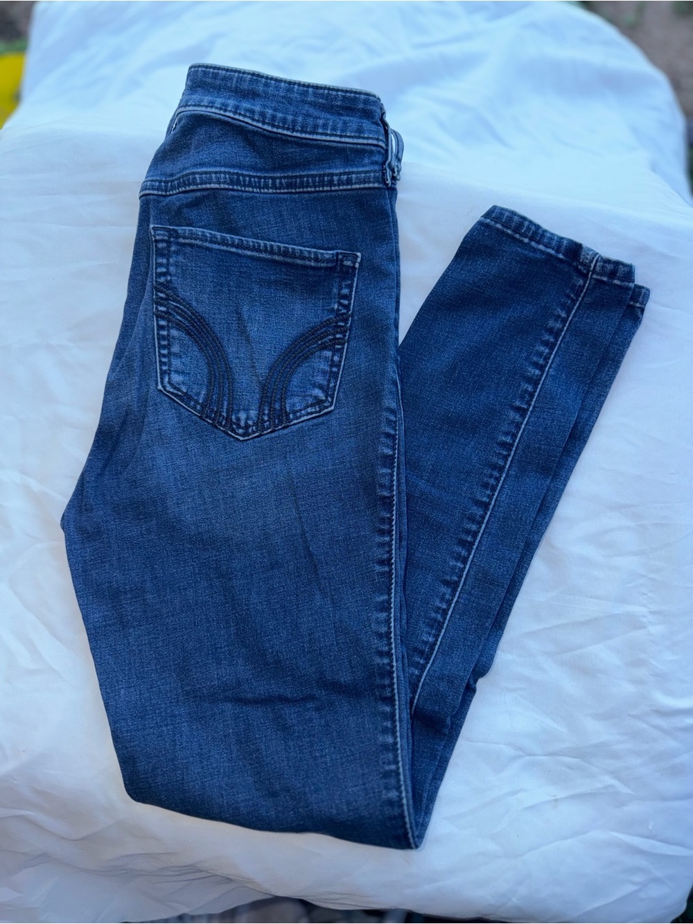 Hollister Women's Slim Dark Blue Skinny Jeans